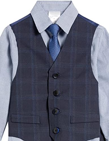 Kit strogi kostim za dječake, od Calvin Klein iz 4 predmeta, uključuje i Košulju s kravatom-Leptir, Prsluka i Hlače