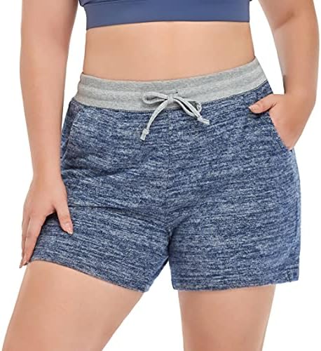 ZERDOCEAN Za žene Plus Size 5 Svakodnevne Sportske kratke hlače za joge za odmor Pidžama Za hodanje Sportske Kratke hlače Sportska odjeća sa džepovima
