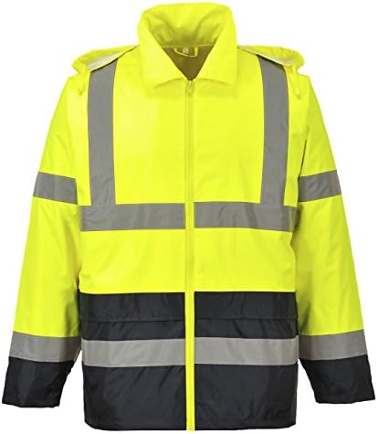 Kontrast odjeća za kišu Portwest Hi-Vis, Obezbeđuje Solidnu vidljivost, Radni kiša ANSI 3