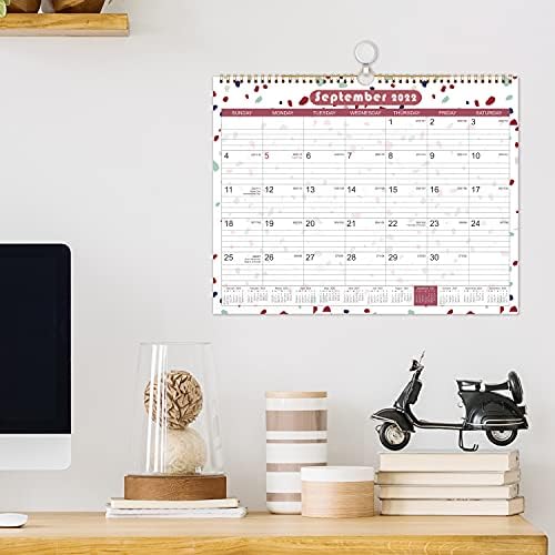 Kalendar za 2022 godine - 18-Mjesečni Zidni kalendar s Gustom papira, 14,6 x 11,5, Siječanj 2022 godine - prosinac