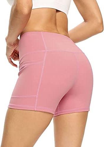 Kratke hlače za joge Mippo za žene s džepovima trening kratke hlače s visokim strukom, ženske bešavne kratke