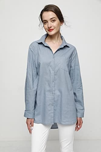 Ženska Posteljina bluza Minibee s visoke niske majicama, Majice s rukavima smotanim