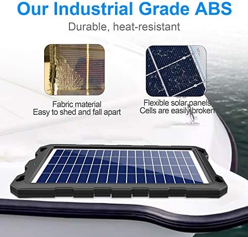 Punjač POWOXI za solarne baterije 12 V 10 W Komplet solarni paneli za vozila, plovila, kombi, prikolice, Motocikle,