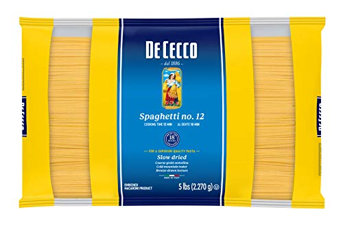 Tjestenina od krupice De Чекко, Špageti broj 12, 5 funti (pakiranje od 4 komada)