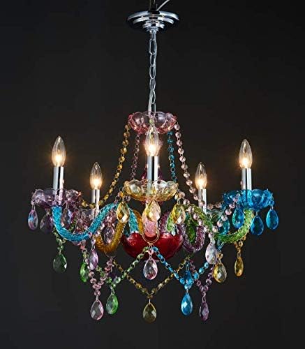 Moderna Kristalnim Lusterima Saint Mossi K9 s 5 Svjetiljkama,Šarene Slike,Moderni Viseći Stropni Lampa za Blagovaonom,Spavaće