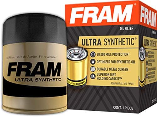 FRAM Ultra Sintetički filtar za ulje sa zaštitom od 20 000 milja, XG3387A s ručicom (Pakiranje od 1)