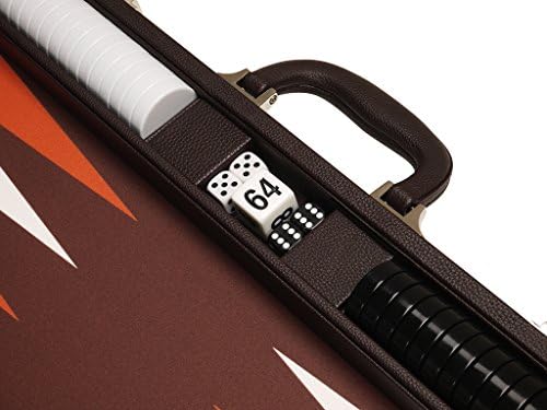 set za backgammon Premium 19 inča-Tamno - Smeđa Peglanje