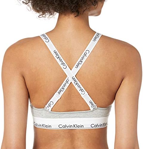 Grudnjak bez koštice od modernog pamuk, bez obloge Calvin Klein za žene s trokutastim izreza na leđima