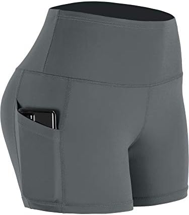 Ženske kratke hlače za trčanje Cadmus 3/4 s visokim strukom od spandex za joge