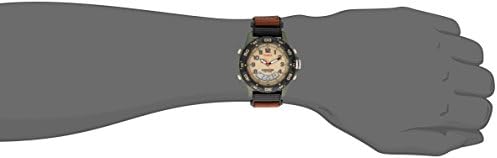 Muški sat Timex T45181 Ekspedicije Iz kombinirane Smole i Smeđa/Zelena najlona remenom