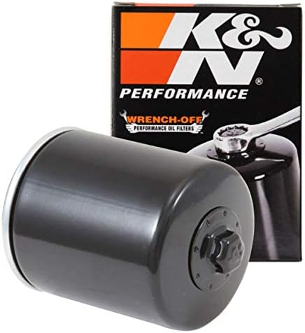 Filter ulja za motocikle K&N: High-performance filter ulja crne boje sa maticom 17 mm, namijenjen za uporabu
