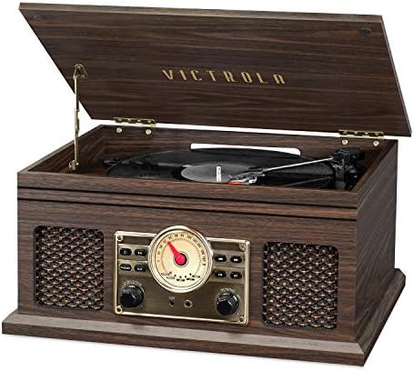 Victrola 4-u-1 Nostalgičan player Bluetooth s 3-скоростным player i FM radio, Espresso