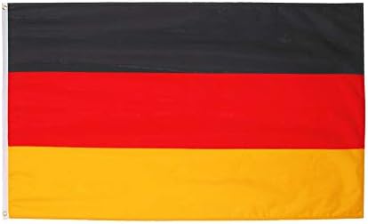Анжорский Zastava Njemačke 3x5 Noga Njemački Nacionalni Zastava Poliester s Латунными Люверсами 3 X 5 Metara