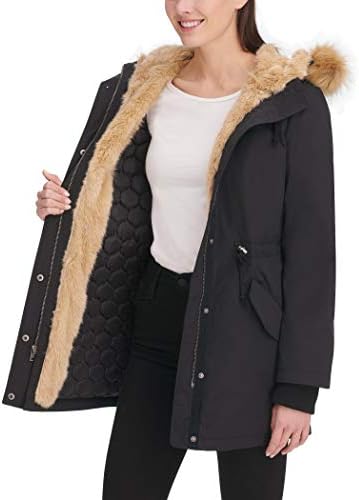Ženska jakna-parka s kapuljačom na obloge od umjetnog krzna Levi ' s (Standard i plus size)
