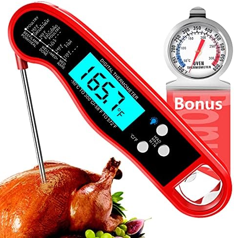 Termometar za meso, Termometar za trenutak čitanja hrane za kuhanje, Vodootporni Digitalni Kuhinjski termometar,