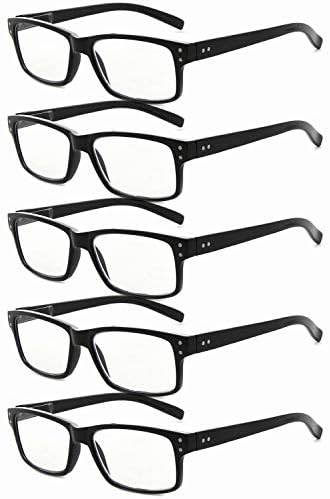 Eyekepper Gospodo Vintage Naočale Za Čitanje-5 kom. Naočale u Crnim Okvirima za Muškarce Naočale za Čitanje