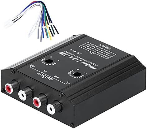 Аудиопреобразователь Akozon, 12 4-kanalni Pretvarač audio impedancije od visoke do niske RCA Linijski Auto Stereo