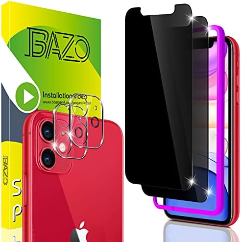 Zaštitna folija za ekran BAZO iz 2 predmeta za iPhone 11 (6,1 inča), s okvirom za jednostavnu instalaciju +2