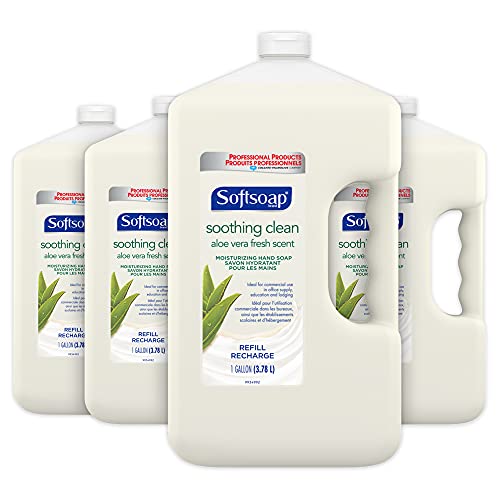 Cura za točenje sapuna za ruke SOFTSOAP (128 ml tekućine | 4 pakiranje), Svjež miris Aloe Vera - Hidratantni