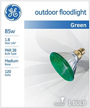 GE Rasvjeta 13474 85-Watt Vanjsko svjetlo sa žarnom niti PAR38, Zelena