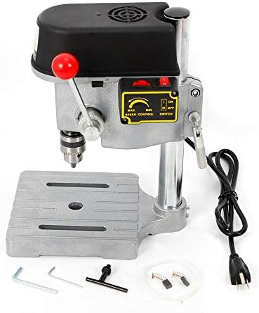 CNCEST 6,69x6,69x14,96 cm Električni Mini-drill press, Mali Stolni drill press,Prijenosni drill press 340 W,