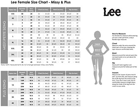 Ženske traperice Lee Plus Size Flex Motion Normalne Sadnje sa direktnim штанинами