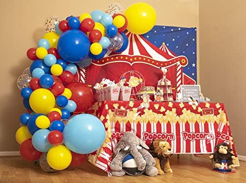 110 kom., 3 veličine – Set blatobrana za циркового svijeta i Гирлянда za karnevalske ukrasa za stranke – baloni