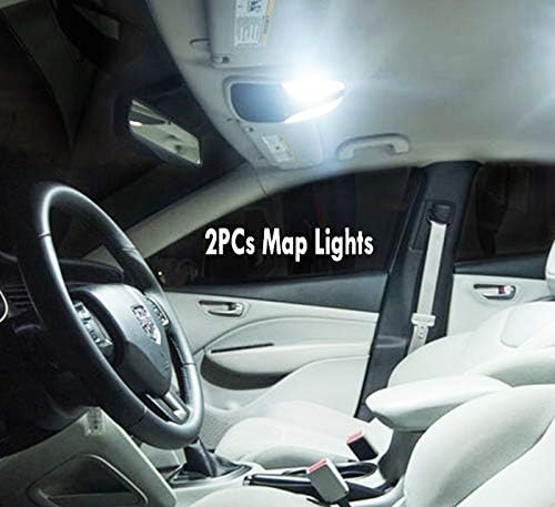 16Шт Super Bijeli 6000 K Set led žarulje za unutrašnjost Automobila, kompatibilan s 2007-2010 Ford Edge