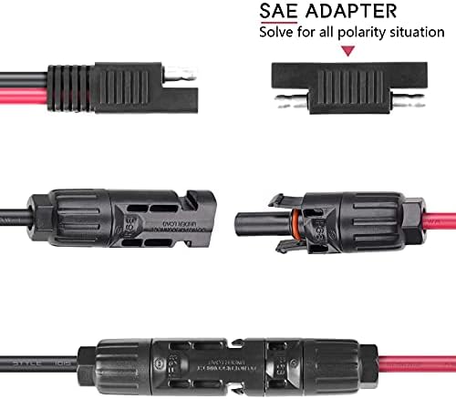 Priključak Solarne Ploče Vemote za Adapter Kabel SAE, Solarni Konektor SAE 30A IP68 Vodootporan Produžni Vod