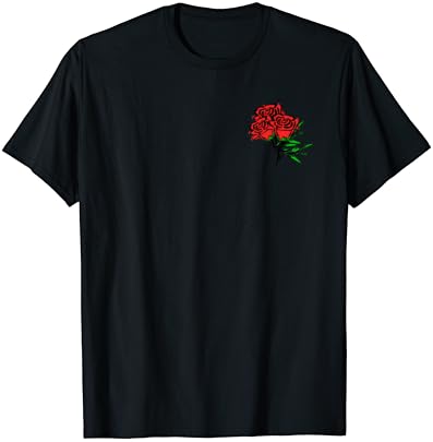 Majica sa crvenim ružama za muškarce, žene i mlade