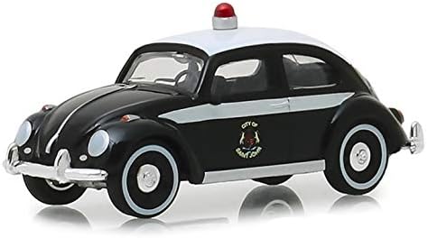 Klasični Volkswagen Beetle (St. John, New Brunswick) Kanadska policija Crno-bijela serija Vee Dub 8 1/64 Литая pod pritiskom Model automobila od Greenlight 29940 F
