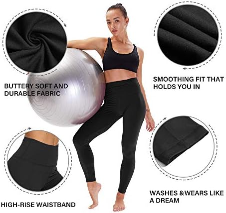 TNNZEET 3 pakiranje Леггинсов s visokog struka za žene - Masna plišane hlače za Trening joge
