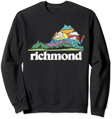 Richmond Virginia Na Otvorenom i Ljubitelj prirode Retro 80-ih Grafička Majica