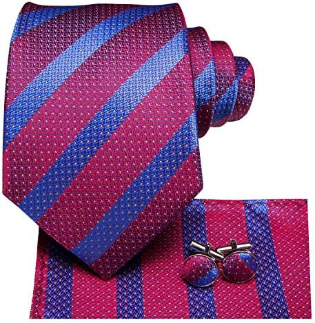 Dubulle Muški svilenih kravata s šljokice za muškarce, kravata i džepni kvadratnom kit