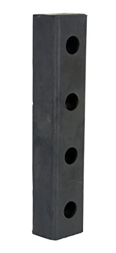 Branik od kaljenog gume Vestil DBE-20-1, Pravokutni, Vertikalni nosač, Duljina 20 cm, Širina 4-1/2 cm, Dubine 3 cm