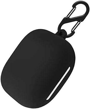 Silikonska torbica Geiomoo Kompatibilan sa Beats Pro Fit, Prijenosni i Otporna Torbica za nošenje s карабином (crna)