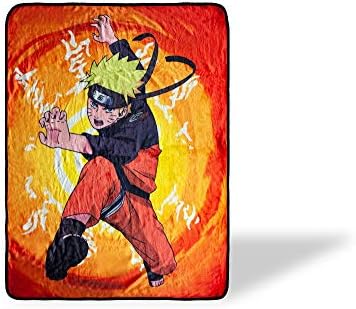 Naruto sa Simbolima Kanji Veliki Pokrivač od Runo za Anime | Službeni Deka za Naruto | Collector Deka za Anime