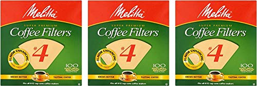 Konus Kava Filteri Melitta, Prirodne Smeđe Broj 4, Broj 100 Komada (Pakiranje Od 3 Komada)