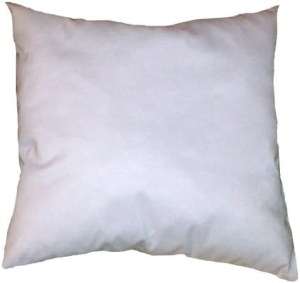 ReynosoHomeDecor Kvadratni oblik umetak za jastuk od Bijelom Pamučnom smjese Veličine 33x33 Cm