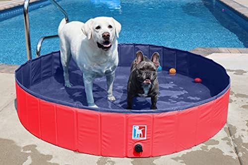Shop Good Doggo Sklopivi bazen za pse - Trajni bazen za djecu i kućne ljubimce Kada za kućne ljubimce - Dječji