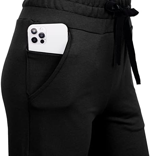 РЕШЕ Ženske hlače za joge Capri Free Soft trening sportske hlače s tie Uzročno-istražne hlače za odmor s džepovima
