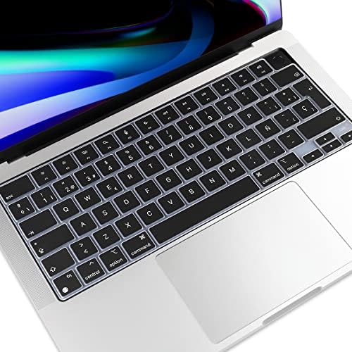 Verzija DONGKE EU Španjolski Mekana Silikonska Navlaka za tipkovnicu za MacBook Pro 14 inča 2021 (A2442 M1 Pro/Max)