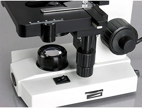Монокулярный mikroskop AmScope M600C, Okulara WF10x i WF25x, Povećanje 40x-2500x, Svijetlo polje, Вольфрамовая
