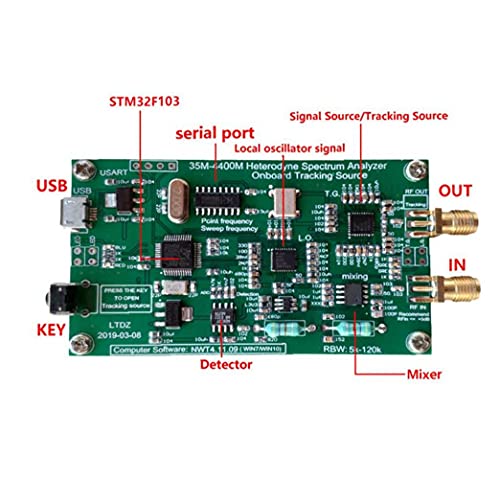 Spektralni analizator spektralni Analizator USB 35-4400 M Izvor signala RF Frekvencijski Opseg Crna Alat za