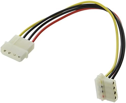 Produžni kabel za napajanje Monoprice - 0,75 ft - Konektor Molex 5,25 inča do 90 stupnjeva 5,25 inča, Unutarnji