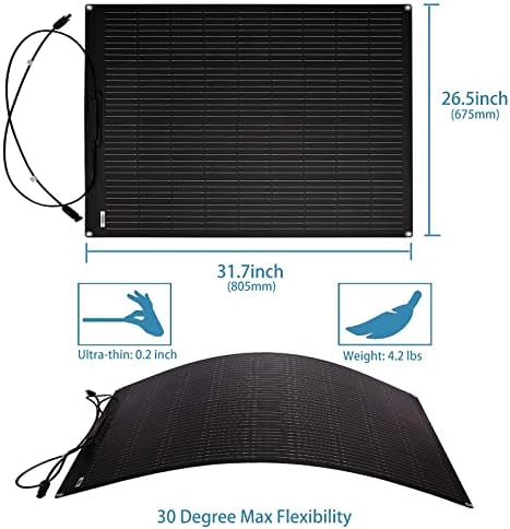 100 W Fleksibilna Монокристаллическая Solarni panel za prihvat hidroizolacijskih Samostalni Punjač Solarni sustavi