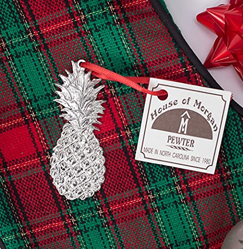Božićni ukras od ananasa za Drvo - Metalni Ukras za Dom Southern Hospitality - Igračka Poklon za Zagrijavanje