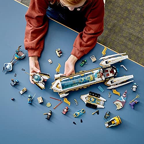 Dizajner LEGO NINJAGO Hydro Bounty 71756; Igračka za podmornice koje uključuju НИНДЗЯГО Kai i Lloyd; Novi 2021