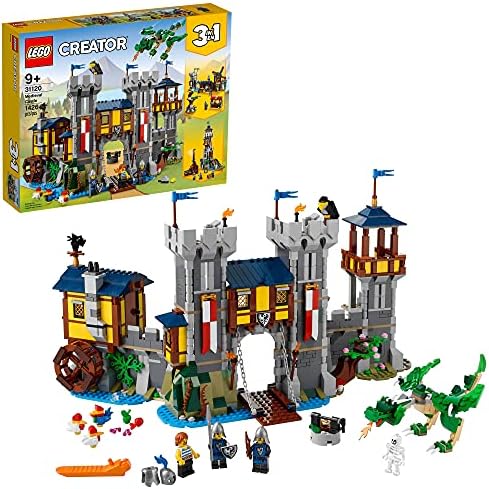 Dizajner LEGO Creator 3в1 Srednjovjekovni Dvorac 31120 Construction kit; Dvorac Jarak i uređajem za dizanje