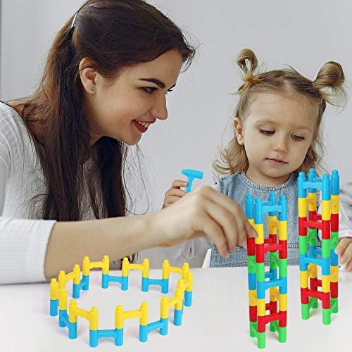 Gradivni blokovi PlayBuild Pilo - Konstrukcija mosta od blokova H - Igračka za polaganje - Zabavne i Obrazovne